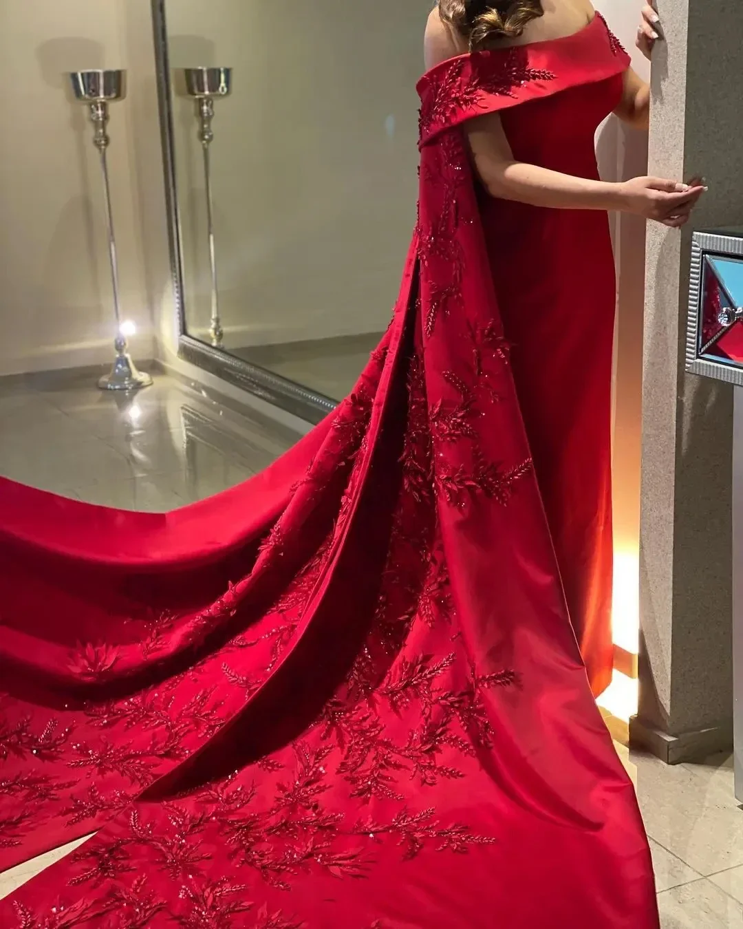 Women Formal Party Wear Dress - Özelleştirilmiş Ayak Bileği Uzunluğu Kılıf Elbiseler