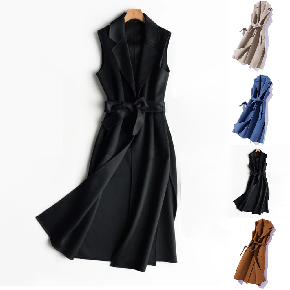 Women'S Formal Wear Cardigan - Kadınlar için Termal Düşük Yaka Kolsuz