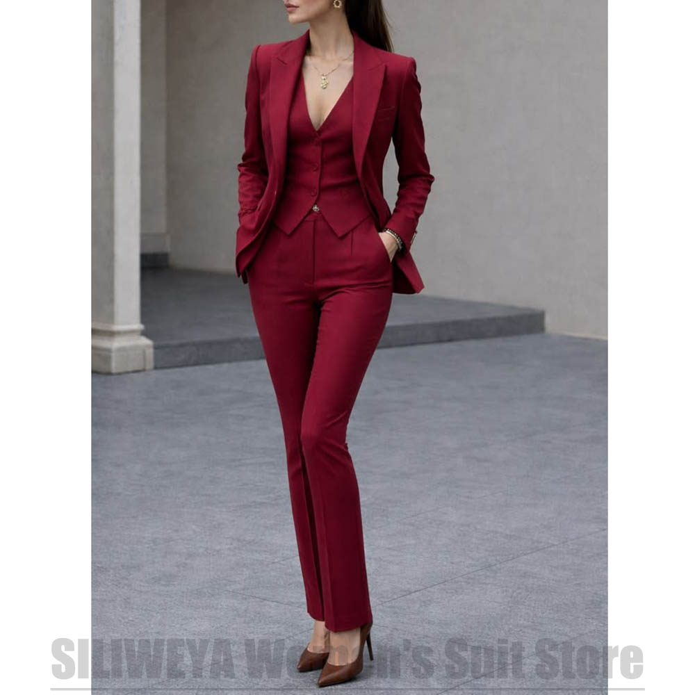 Women'S Formal Wear Wedding - Kadın 3 Parça Takım Elbise Seti