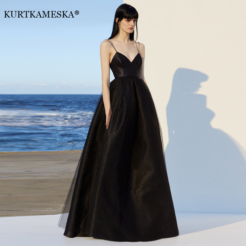 Zarif spagetti kayışı akşam ko - Women'S Formal Wear Wedding incelemesi ve fiyatı
