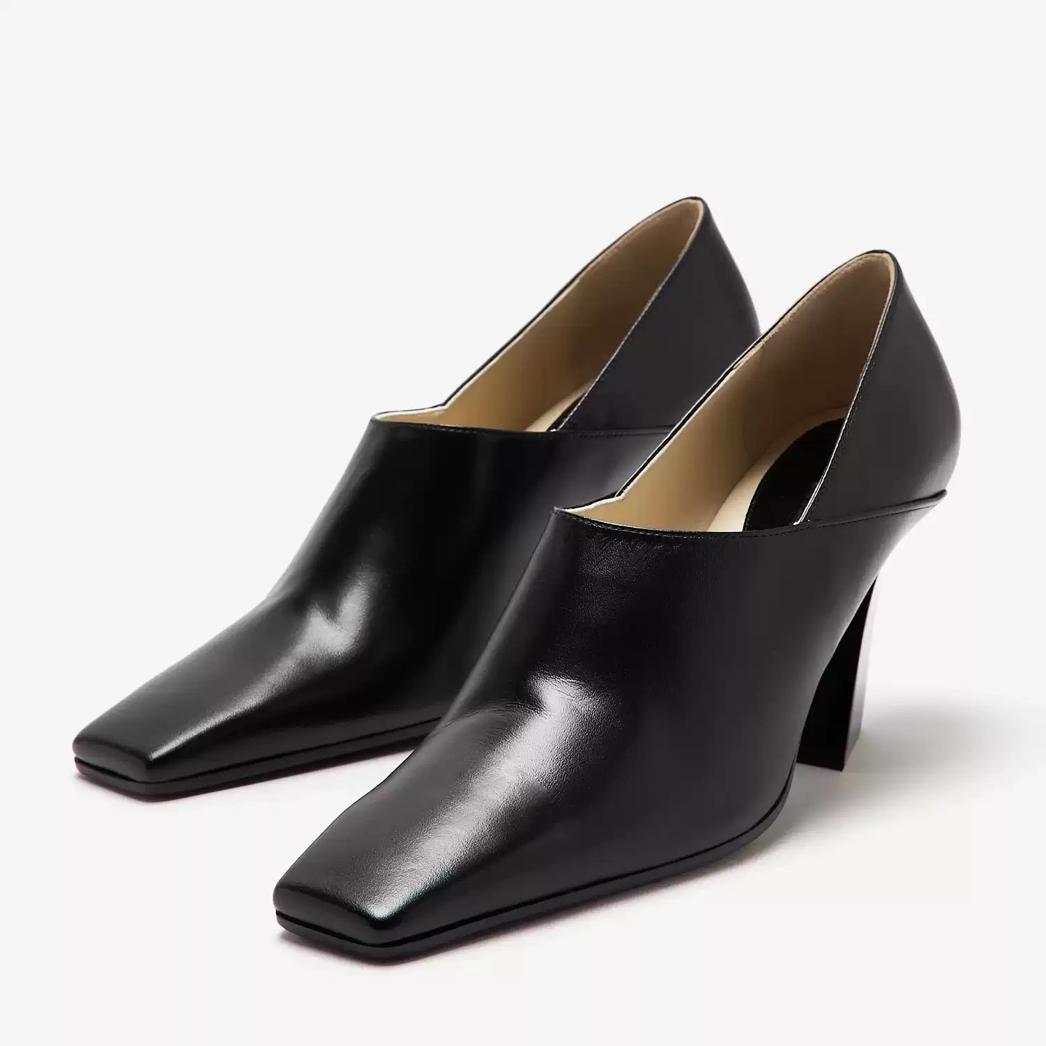 Kadın Siyah Deri Kare Burunlu  - Women Formal Office Wear Shoes incelemesi ve fiyatı
