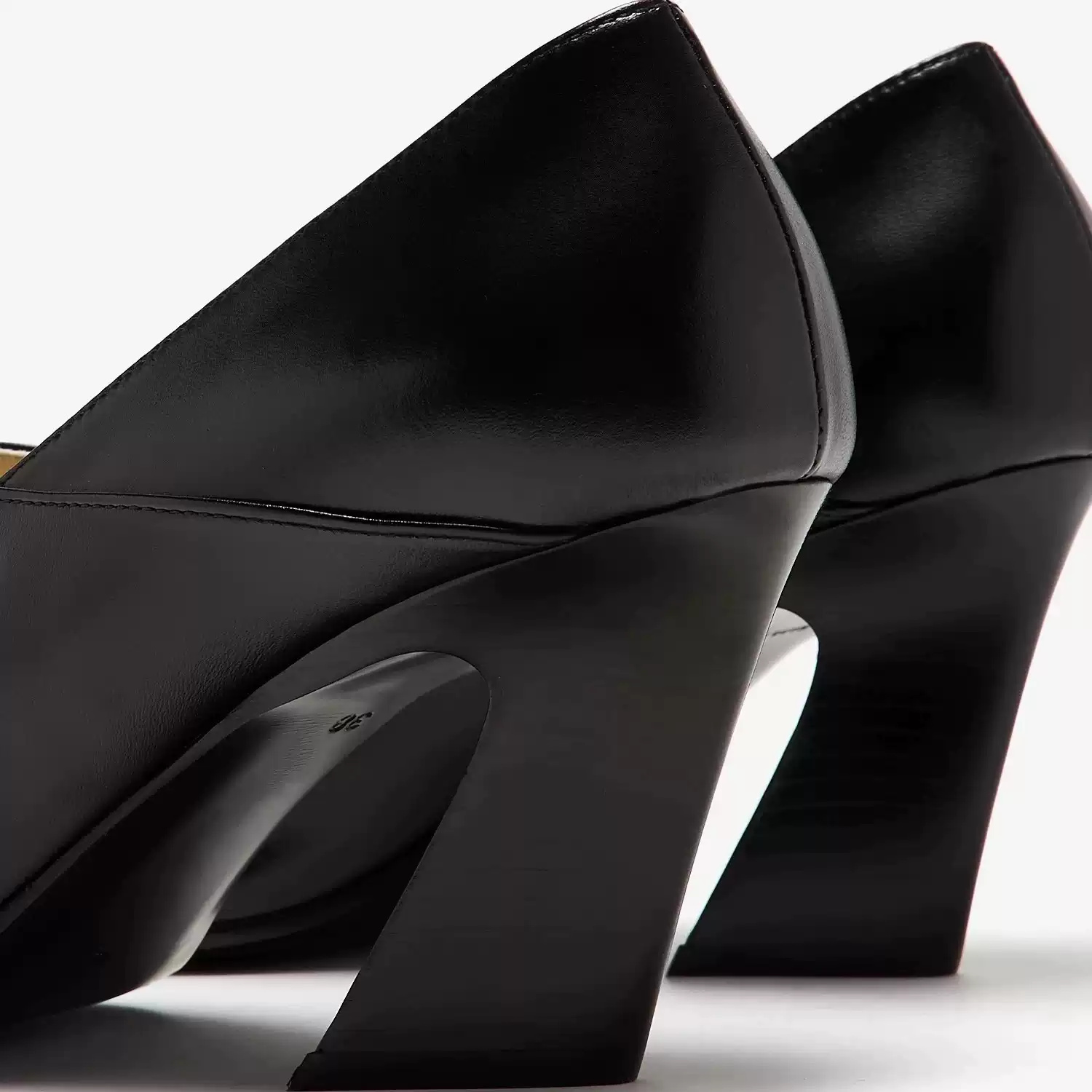 Kadın Siyah Deri Kare Burunlu  - Women Formal Office Wear Shoes incelemesi ve fiyatı