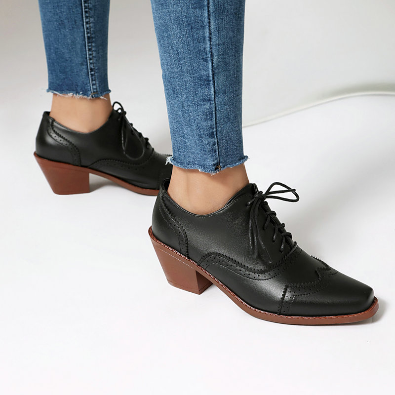 Kadın Oxford Ayakkabıları Sivr - Pump Heel Block incelemesi ve fiyatı