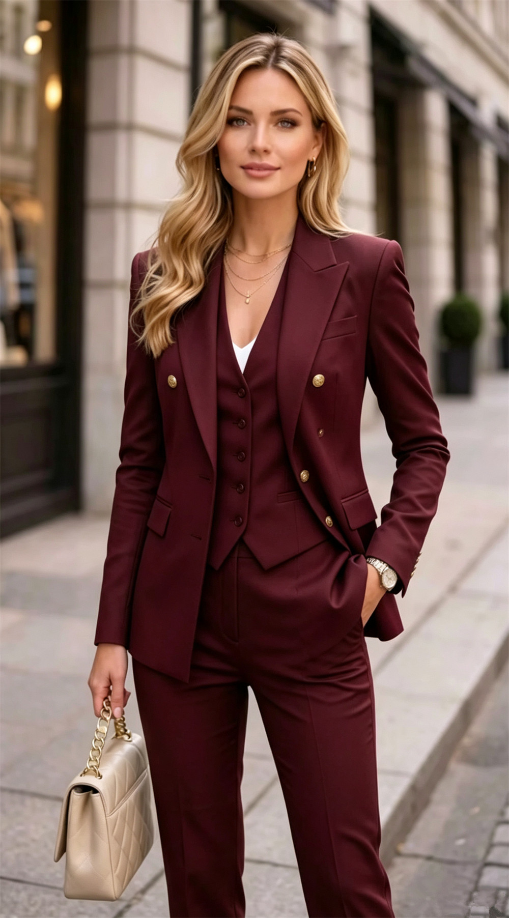 Lavender Kadın Çift Katmanlı 2 - Blazer Set Women Formal incelemesi ve fiyatı