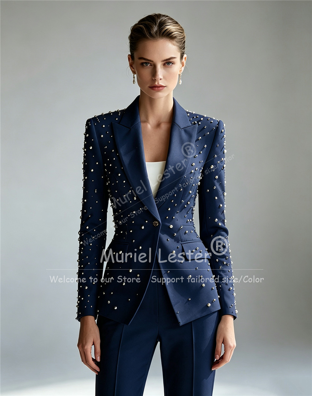 Zarif İnci İşlemeli Kadın Takı - Blazer Set Women Formal incelemesi ve fiyatı
