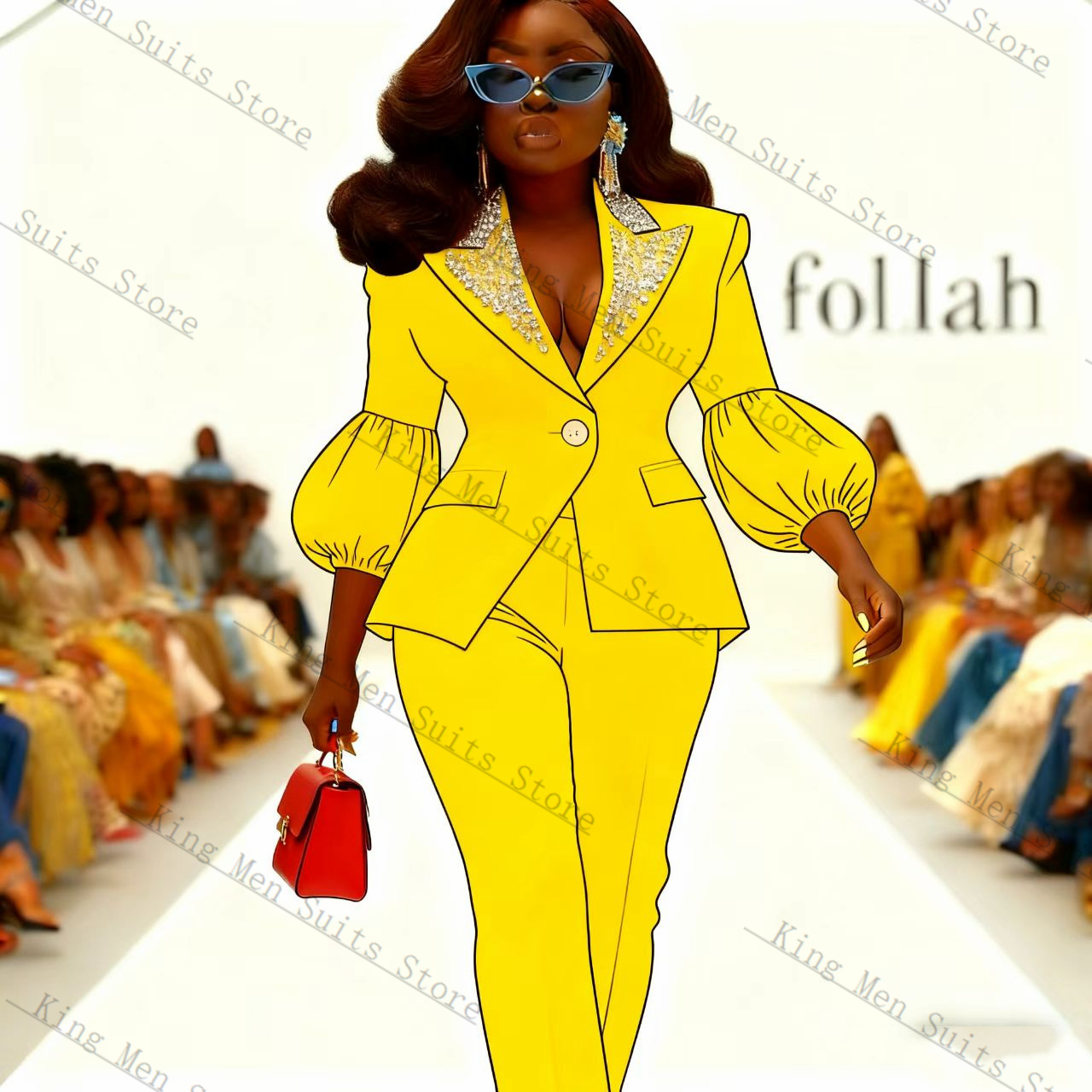 Kristaller Sarı Kadın Takım El - Yellow Formal Wear Women incelemesi ve fiyatı