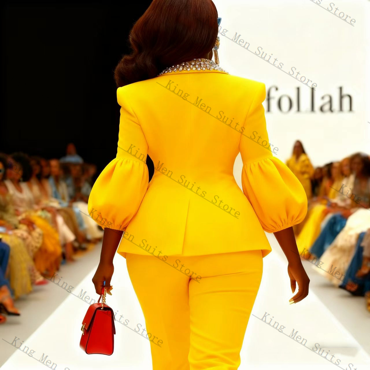 Kristaller Sarı Kadın Takım El - Yellow Formal Wear Women incelemesi ve fiyatı