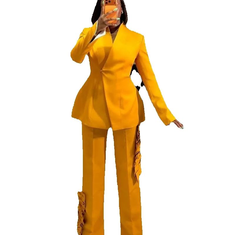 Sarı Kadın Takım Elbise Pantol - Yellow Formal Wear Women incelemesi ve fiyatı