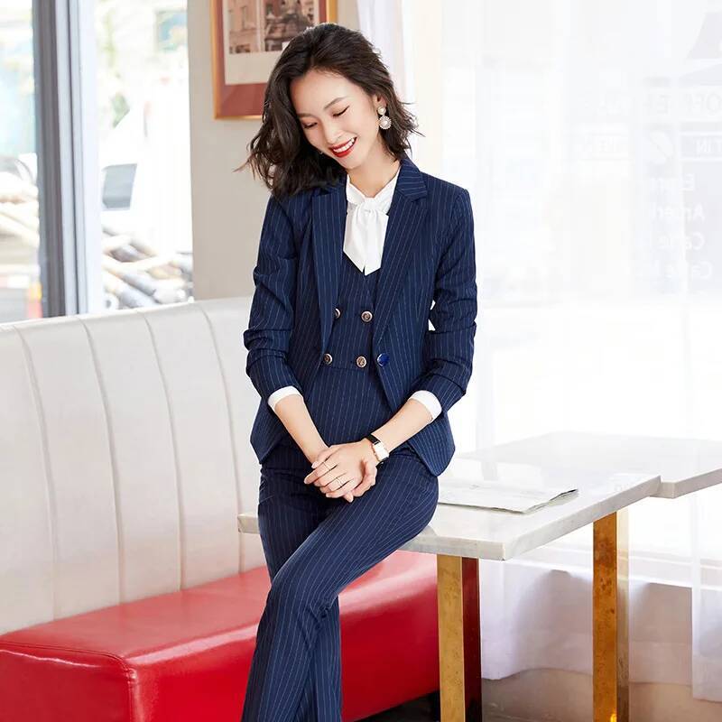 Şeritli Resmi İş Elbiseleri Ka - Women Formal Wear For Interview incelemesi ve fiyatı