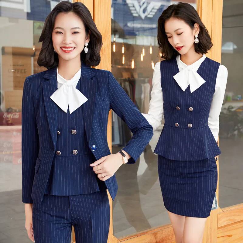 Şeritli Resmi İş Elbiseleri Ka - Women Formal Wear For Interview incelemesi ve fiyatı