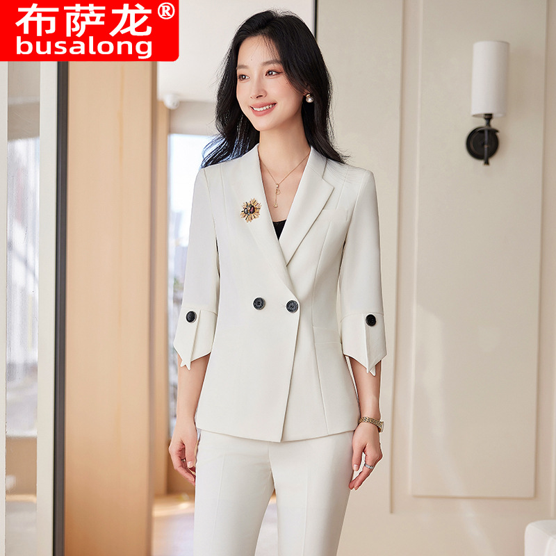 İlkbahar Yaz Yeni Sarı Takım E - Yellow Formal Wear Women incelemesi ve fiyatı