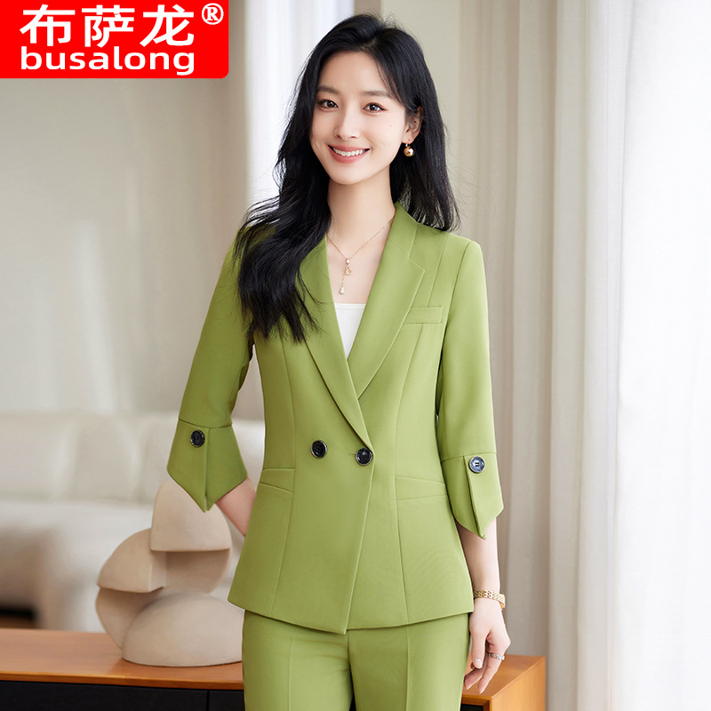 İlkbahar Yaz Yeni Sarı Takım E - Yellow Formal Wear Women incelemesi ve fiyatı