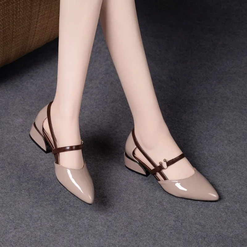 Kadınlar için İki Renkli Sling - Pump Heel Block incelemesi ve fiyatı